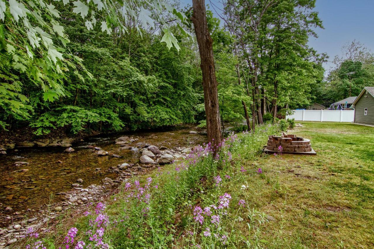 Cabin By The Creek With Private Creek Access Tannersville Exterior foto